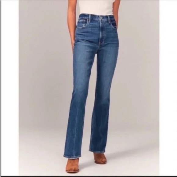 Abercrombie & Fitch 70s Ultra High Rise Vintage Flare Jean - Picture 1 of 11